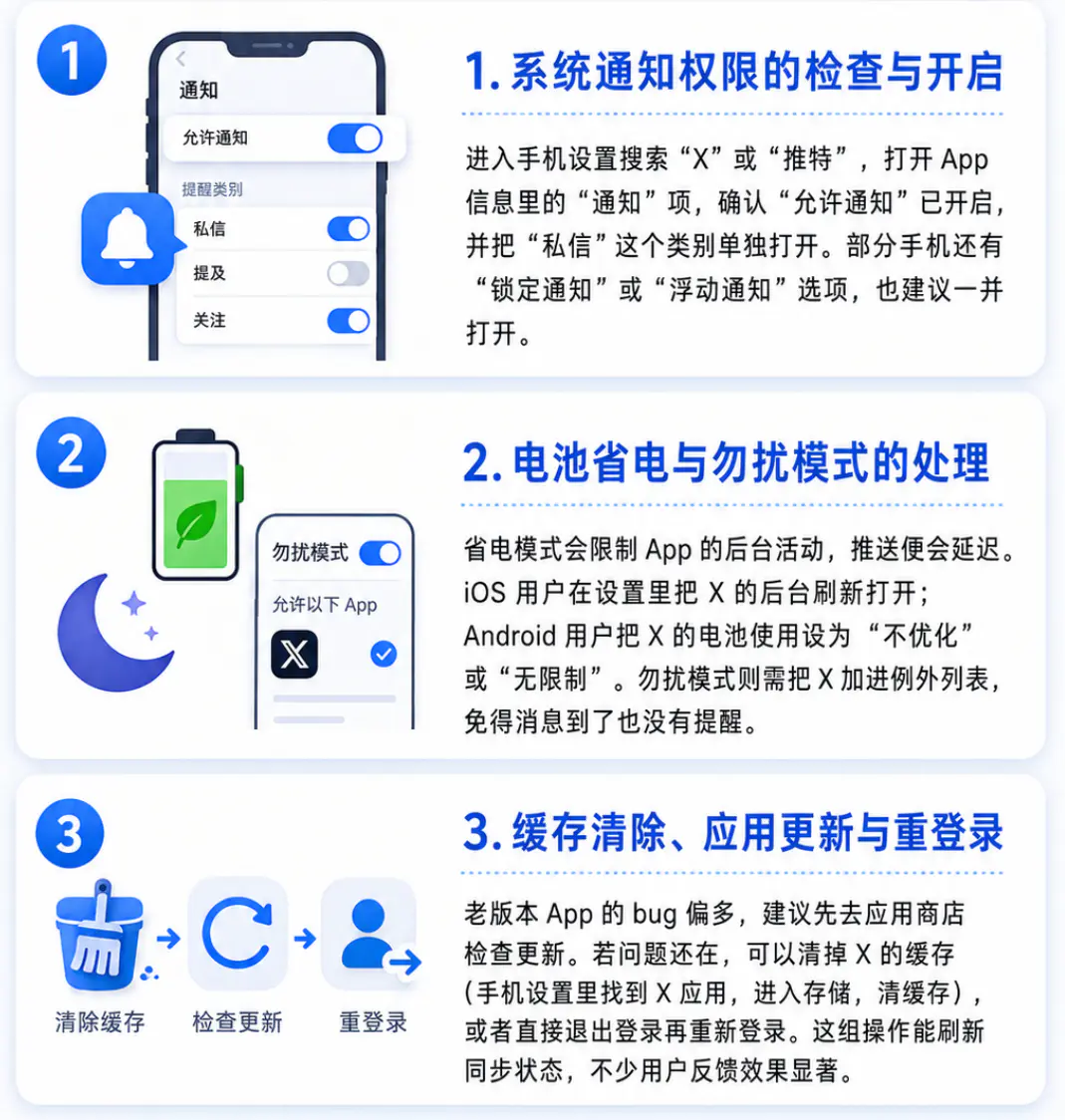 不显示通知的修复方法