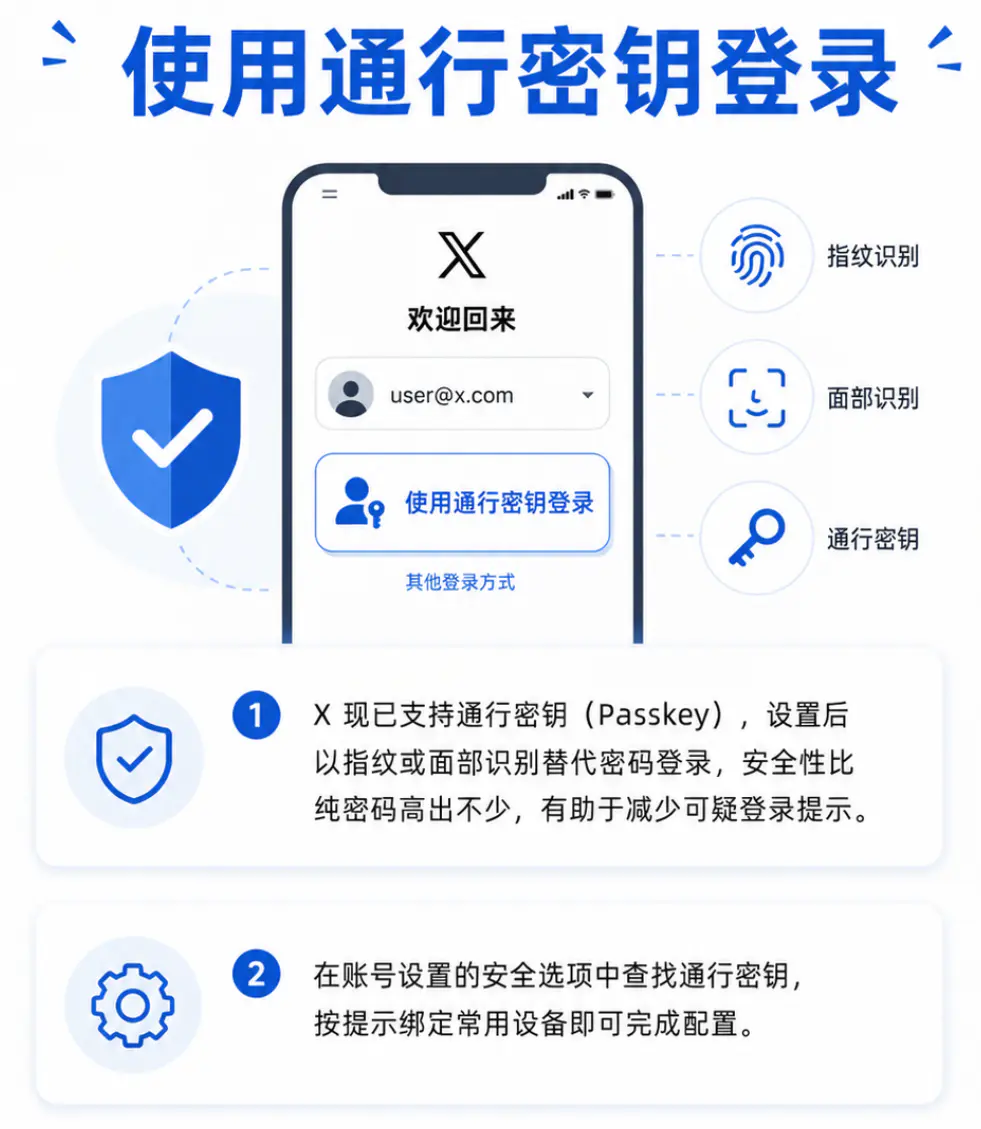使用通行密钥登录