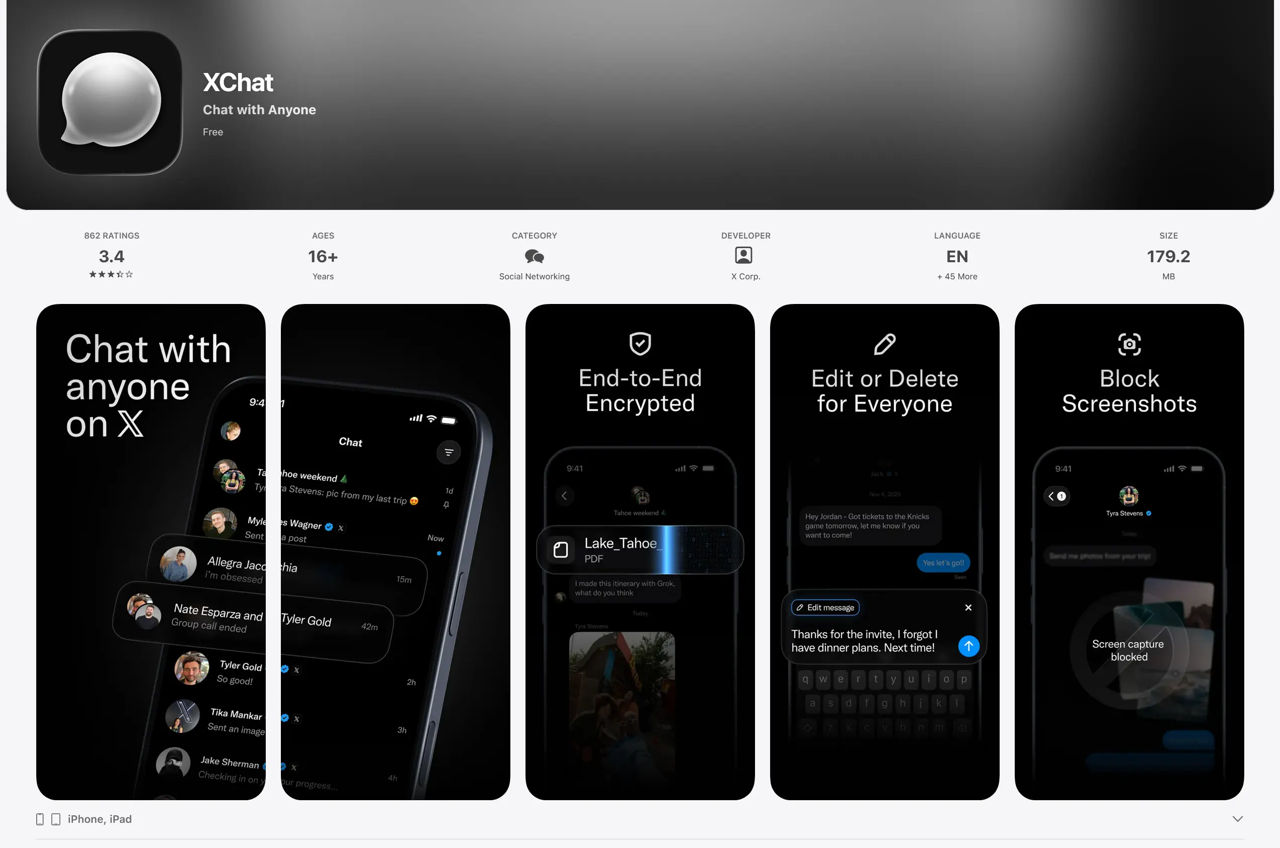 苹果商店内的Xchat