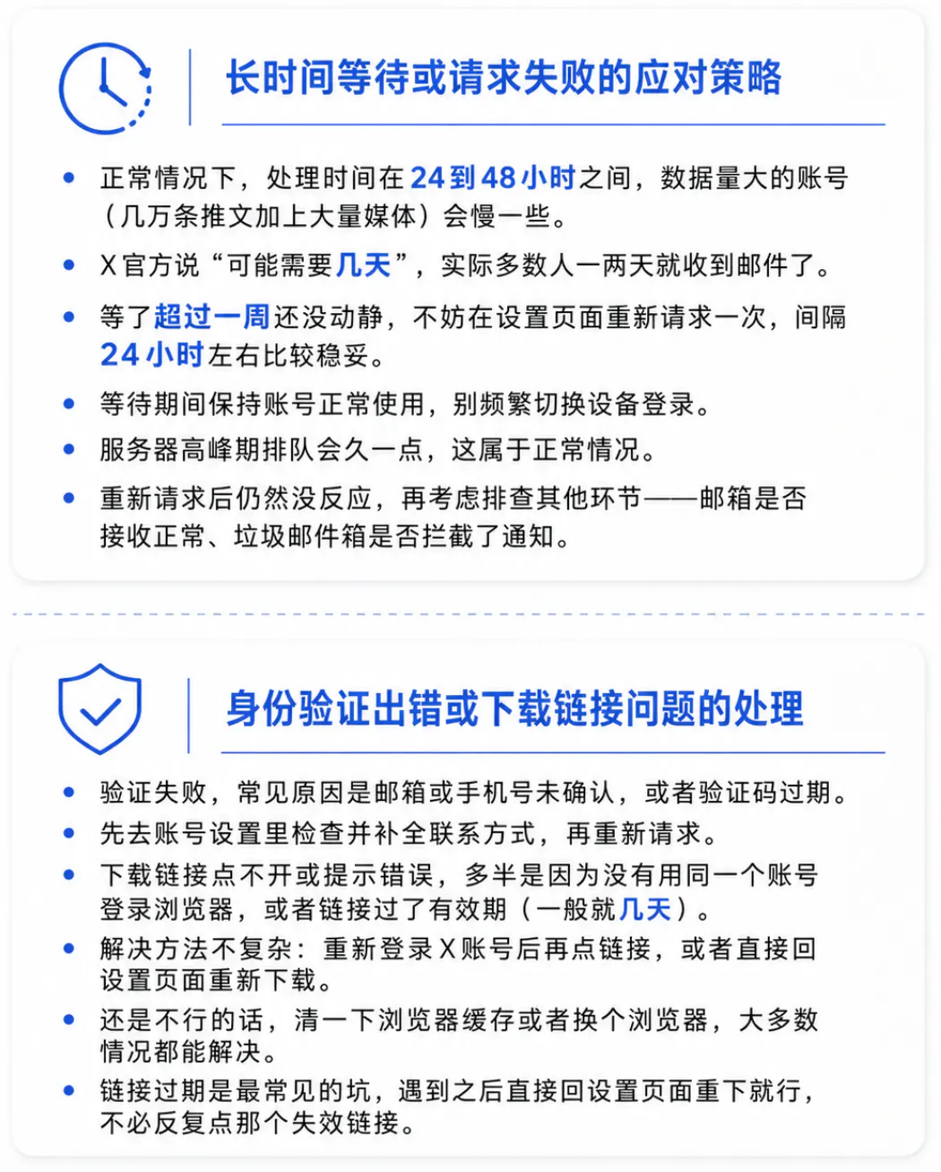 解决归档请求与下载过程中的常见问题